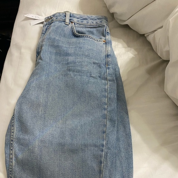 NWT topshop premium mom jeans in bleach wash - Picture 10 of 16